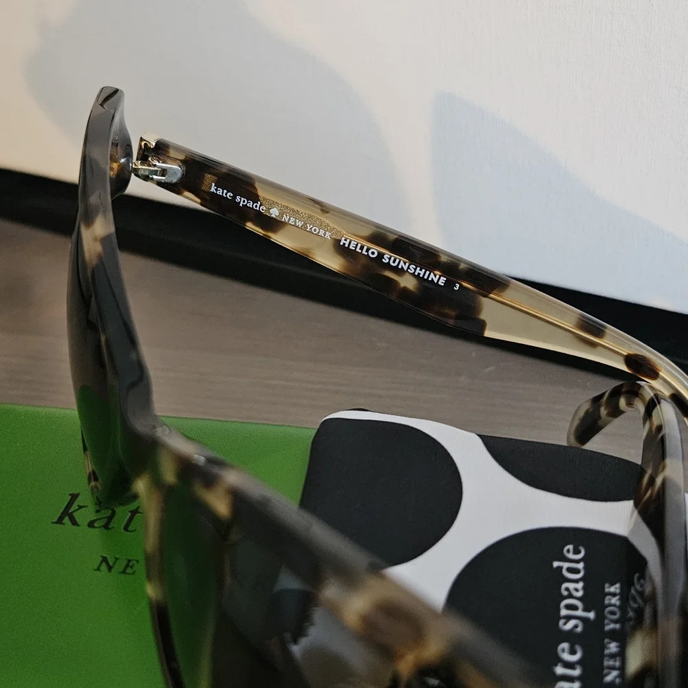 Kate Spade Cat Eye Tortishell Sunglasses - Picture 6 of 8